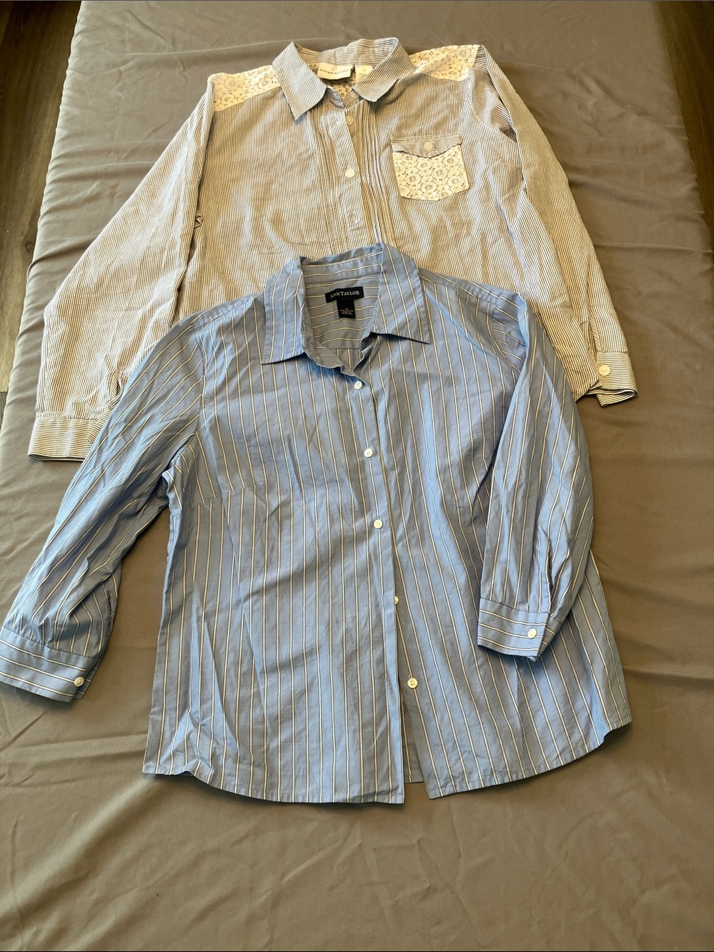 Avenue Blue Stripe Button-Down Shirt